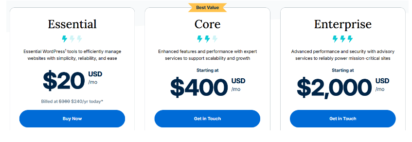 WP Engine price